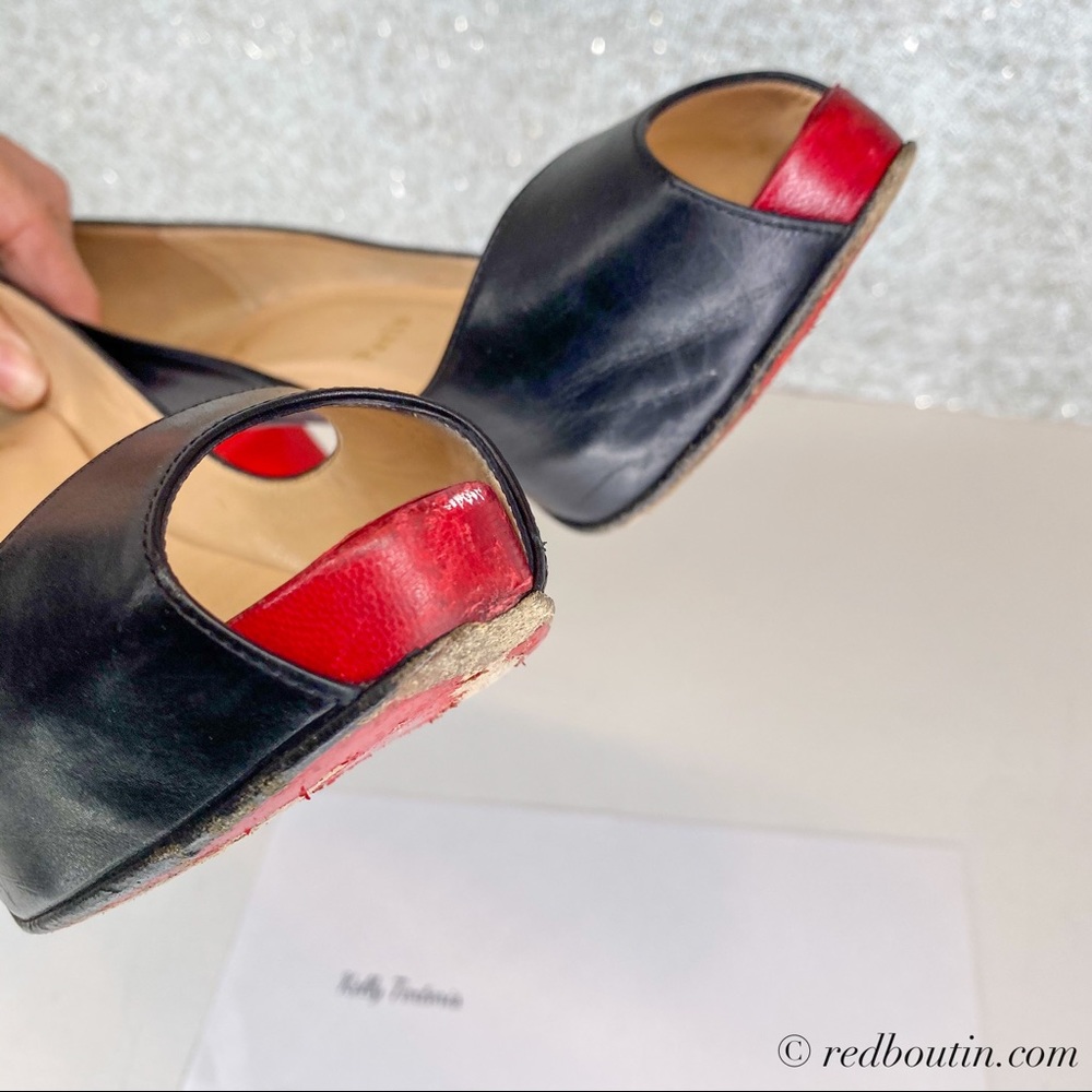 ♥️Sold Louboutin Very Prive Peep Toe Pumps - Picture 7 of 8